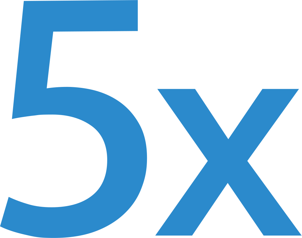 5x logo
